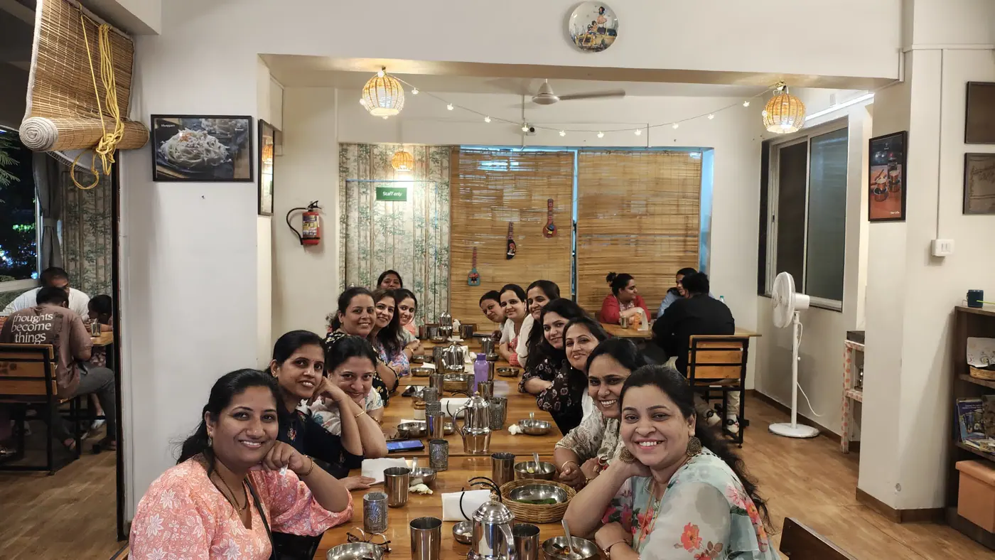 Guests sharing a moment at Bhoomi