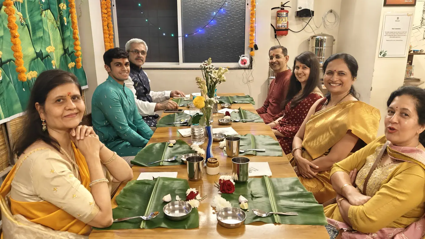 Guests sharing a moment at Bhoomi