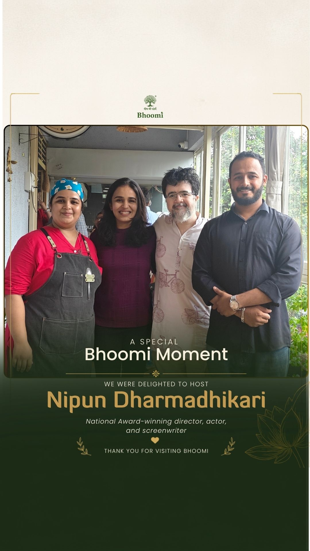 A special Bhoomi moment with Nipun Dharmadhikari